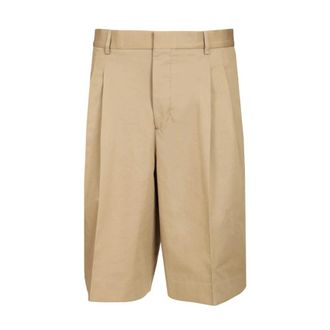 Ami Wide Bermuda Shorts - Dames - Korte Broeken - Beige - 2XL - Katoen - Korte Broeken