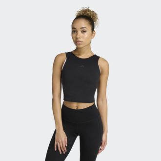 adidas Tanktop ADIDAS PERFORMANCE YOGA MOTION, Damen, Gr. XL, schwarz, Obermaterial: 83% Polyester, 17% Elasthan, Rundhals, Tops Tanktop