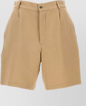 Fortela pleated knee-length bermuda shorts