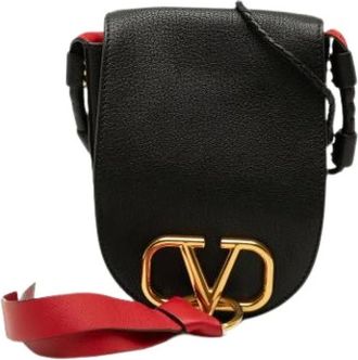 Valentino Borsa a tracolla in pelle di capra Pre-owned - - Pre-owned - Donna - Nero - ONE SIZE