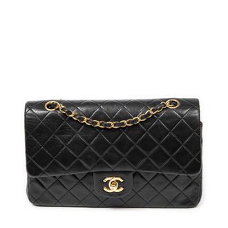 Chanel Pre-owned Womens Classic Double Flap 26 Shoulder Bag - Black - One Size