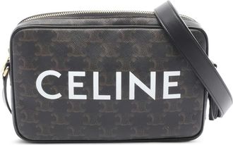 Celine medium Triomphe leather shoulder bag - Brown