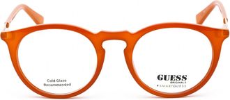 Guess GU8236 Round Propionate Frame Eyeglasses - Orange