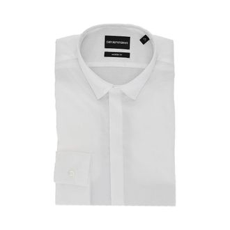 Emporio Armani Stretch twill shirt Man 42