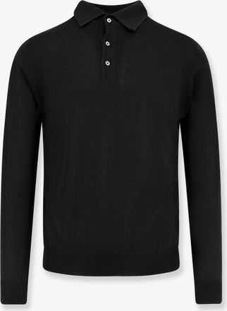 FILIPPO DE LAURENTIIS Maglia polo in lana merino, seta e cashmere - FILIPPO DE LAURENTIS - gender_Man