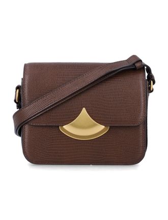 Sessun Lizard-Effect Leather Small Shoulder Bag