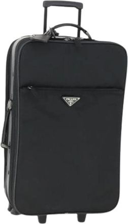 Prada Pre-owned Vintage Koffer - Dames - Vintage Weekendtas - Zwart - ONE Size - Leer - Vintage