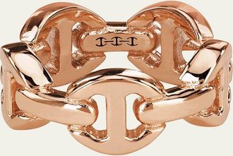 Hoorsenbuhs 18K Rose Gold Dame Tri-Link Ring