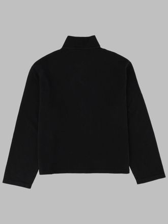 Our Legacy Zip-Up Shrunken Organic Cotton Sweatshirt - Black