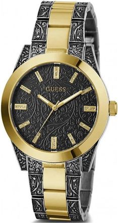 Guess Gouden Roestvrijstalen Horloge - Dames - Horloges - Geel - ONE Size - Accessoires