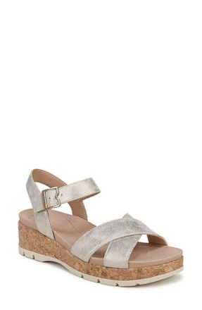 Dr. Scholls Free Love Ankle Strap Platform Slide Sandal in Taupe at Nordstrom, Size 9.5