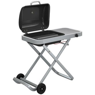 OUTSUNNY Barbacoa de gas 109x55x89 cm negro