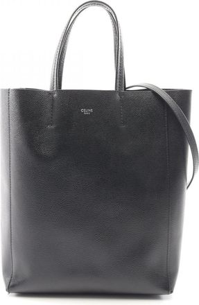 Celine Black Leather Handbag Tote Bag (Pre-Owned)