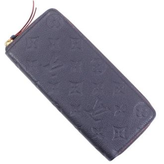 Louis Vuitton Marine Rouge Navy Red Color Monogram Empreinte Leather Long Wallet (Bi-Fold) (Pre-Owned)