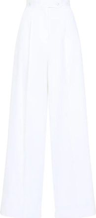 Givenchy Wijde broek - Dames - Wijde Broeken - Wit - S - Katoen - Broeken