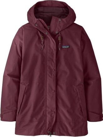 Patagonia Outdoor Everyday Rain Jacket Regenjacke f&uuml;r Damen | rot