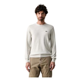 Aeronautica Truien & Vesten, Heren, Grijs, XL, Wol, Wool Crew-neck Sweater