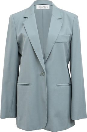 Max Mara Blazer in Light Blue Virgin Wool