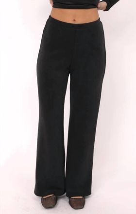 Sadie & Sage Hustle Wide Leg Pant In Black