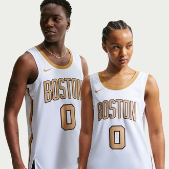 Nike Jayson Tatum Boston Celtics City Edition Nike Mens NBA Swingman Jersey in White | HM5974-103