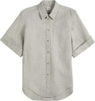 Tod's silk-wool shirt - Grey