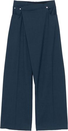 MUGLER Pantaloni a gamba ampia - Blu