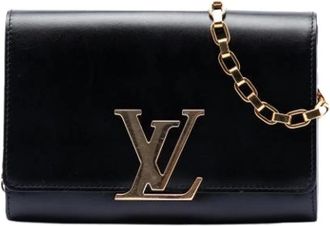 Louis Vuitton Pre-owned Louise Chain GM - Dames - Vintage Clutch - Zwart - ONE Size - Leer - Vintage
