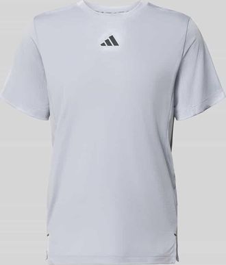 adidas Regular Fit Sport T-Shirt mit Label Print in Mittelgrau, Gr&ouml;&szlig;e XXL