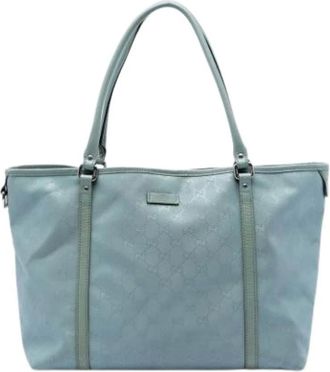 Gucci Pre-owned Tote Bags, female, Blue, Size: ONE SIZE Pre-owned The Joy Tote Bag