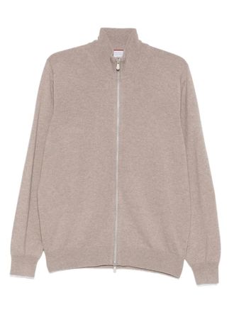 Brunello Cucinelli cashmere cardigan - men - Cashmere - 54 - Grey