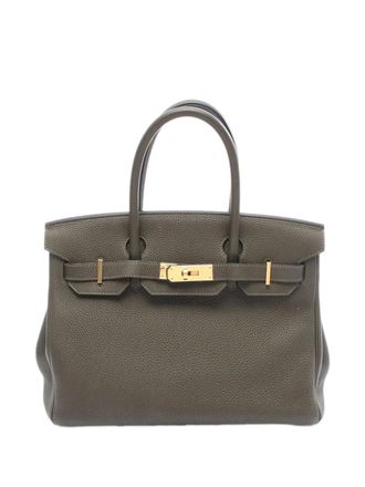 Herm&egrave;s 2020 Togo Birkin Retourne 30 handbag - Marrone