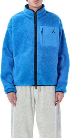 Nike Fitness, Heren, Blauw, M, Polyester, Jordan Flight Sherpa Jacket