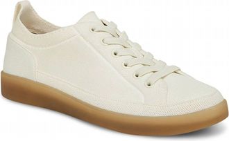 Vionic Womens Winny Knit Casual Lace-Up Sneaker In Ivory