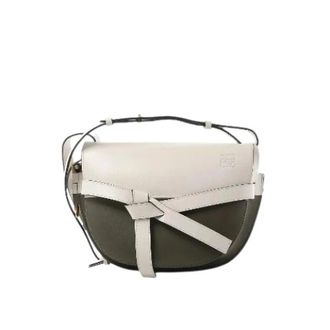Loewe Pre-owned Gate Small Crossbody Bag - Dames - Pre-owned - Wit - Maat: ONE Size Leer