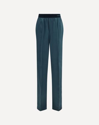 Tom Ford Pantaloni in raso di seta stretch Woman L