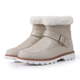 Luhta Winterboots LUHTA MALLIKAS MS, Damen, Gr. 36, natural wei&szlig;, Synthetik, Textil, Schuhe Winterboots, Winterschuhe, gef&uuml;ttert, Reissverschluss