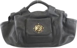 Loewe Pre-owned Handbags, female, Black, Size: ONE SIZE Pre-owned Nappa Aire Calf Bag