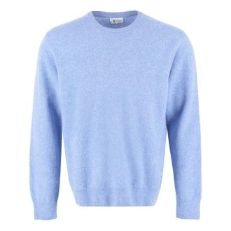 THE (ALPHABET) Truien & Vesten, Heren, Blauw, L, Wol, The (Knit) Wollen Trui van Wol en Kasjmier