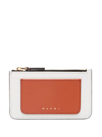 Marni Pasjeshouder met colourblocking - Wit