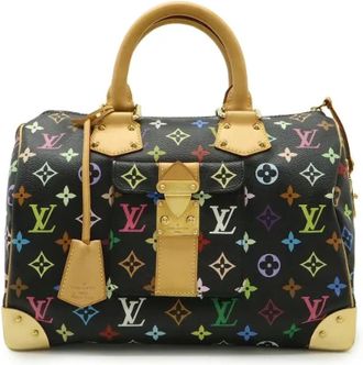Louis Vuitton Pre-owned Speedy 30 Monogram Multicolor Handtas - Dames - Vintage Handtas - Zwart - ONE Size - Vintage