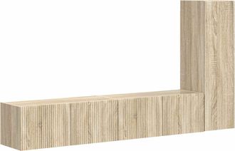 vidaXL Conjunto De Mueble De Tv 3 Uds. Roble Sonoma Vidaxl