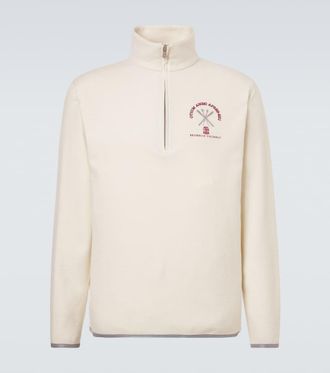 Brunello Cucinelli Sudadera en mezcla de cachemir y algod&oacute;n
