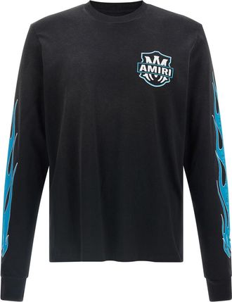 Amiri Black Eagle Flames T-shirt