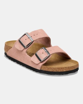 Birkenstock Womens Arizona Sandals in Coral Suede - Size UK 5.5