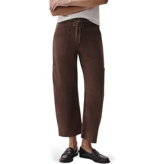 Pistola Denim Sabrina High Waist Barrel Twill Utility Pants in Lindt at Nordstrom, Size 29