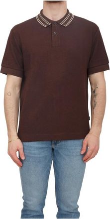 HUGO BOSS Polo Shirt - Heren - Polos - Bruin - 3XL - Katoen - Tops