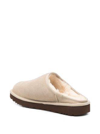 UGG Shearling-Lined Suede Slipper - Beige