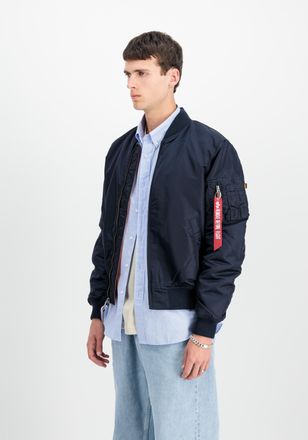 Alpha Industries Bomberjacke ALPHA INDUSTRIES MA-1 VF Vintage Fit 59, Herren, Gr. XXL, blau (rep.blau), Obermaterial: 100% Nylon; Futter: 100% Nylon; F&uuml;llung: 100% Pol