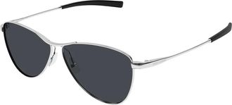Saint Laurent Vesper Zonnebrillen - Dames - Zonnebrillen - Grijs - 55 MM - Nylon - Accessoires
