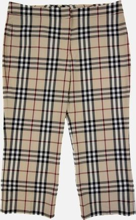 Burberry Womens Burberry Woman Marden Check Short Trouser Beige 0144 - Size: 12